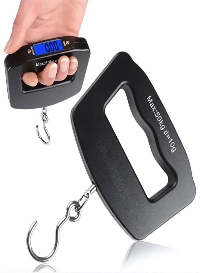 DRUMSTONE (Hot Summer Sale With 15 Years Warranty) Portable Luggage Scale 50Kg - Digital Hanging Scale with LCD Display for Accurate Travel Weight Measurement/Best Gifting Selling Product - Image 2